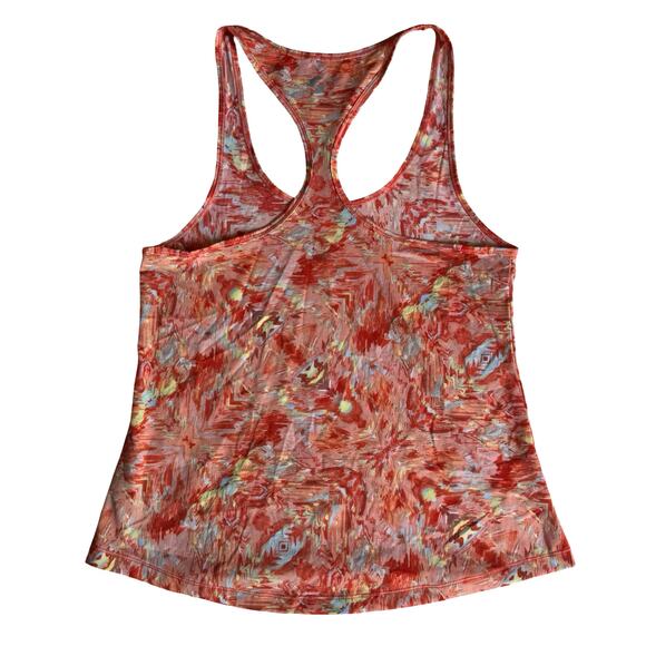 Soffe Women’s Racerback Tank Top M Red Abstract Print Stretchy Activewear - Picture 4 of 7
